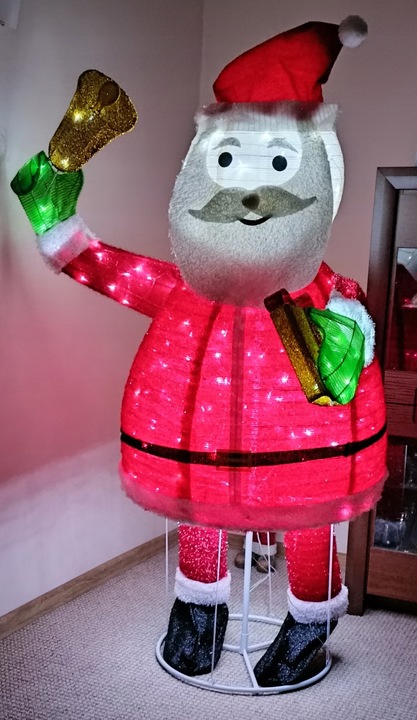 ŚWIĘTY MIKOŁAJ OZDOBA 180 cm 200 LED IP44 TIMER