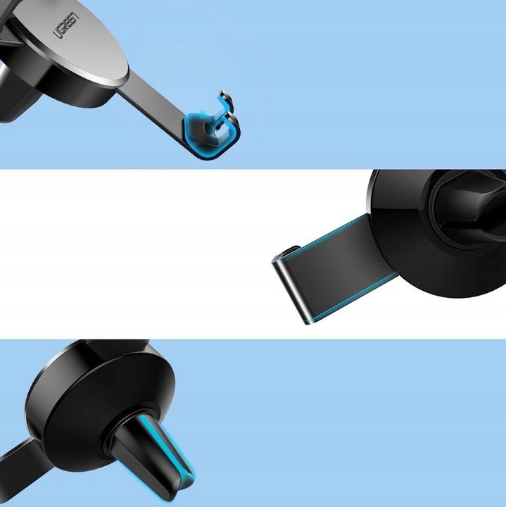 Ugreen samochodowy uchwyt na nawiew kratkę srebrny