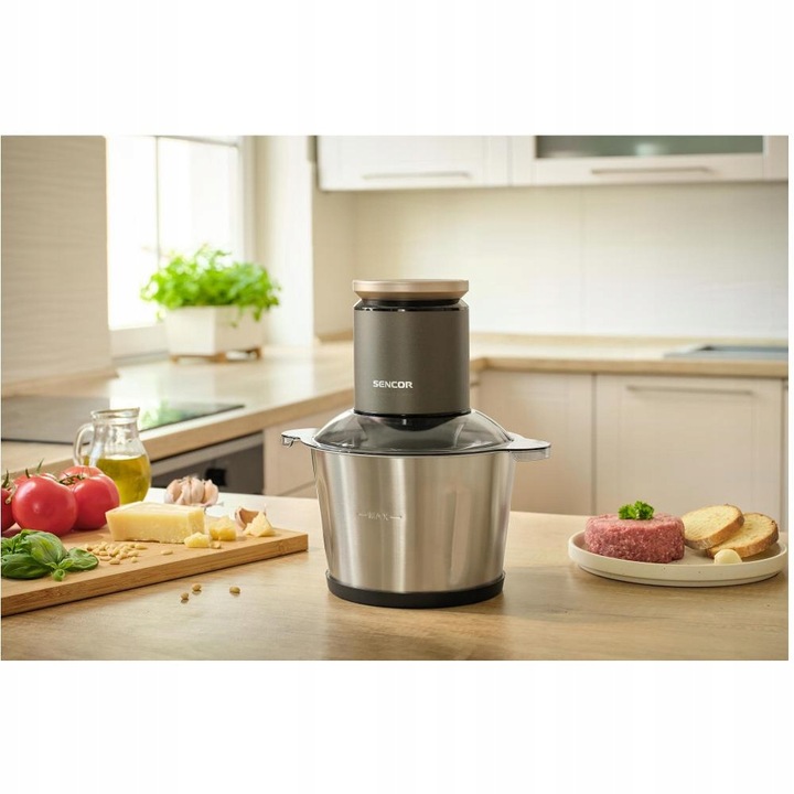 Rozdrabniacz do żywności szatkownica Sencor SCB 8000BK 800W 2,7L tytan