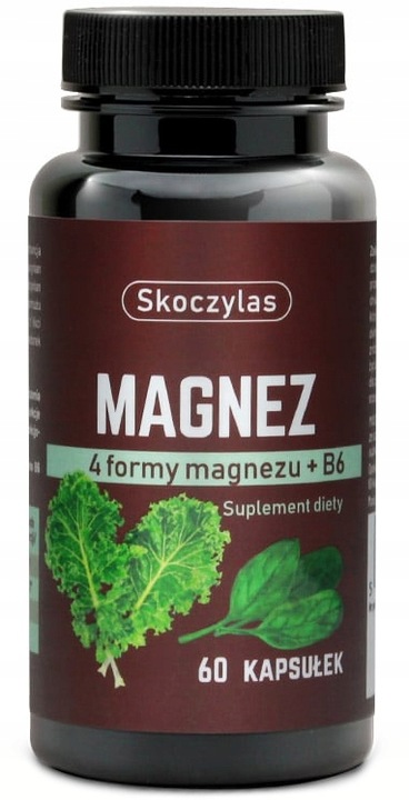 Skoczylas MAGNEZ 4 FORMY szpinak JARMUŻ wit. B6