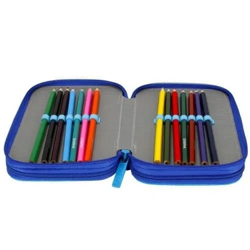 TRZYKOMOROWY PIÓRNIK SZKOLNY PSI PAW PATROL Chase z WYPOSAŻENIEM 30 element