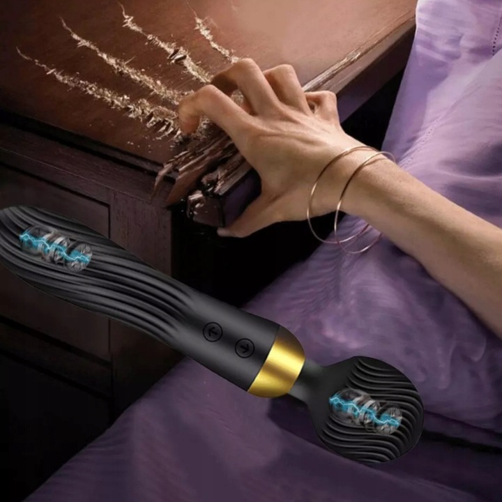 Wibrator Damski Ekskluzywny Masażer Łechtaczki 2w1 Sex Dildo Dwustronny