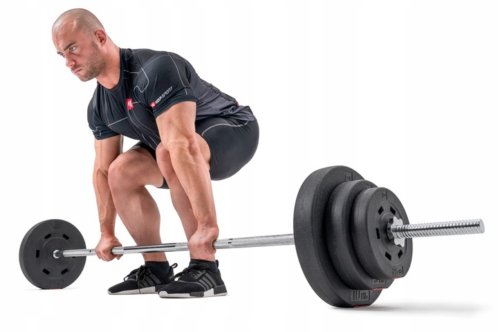 Gryf prosty 150cm stalowy pełny odlew 30mm do obciążeń sztangi zaciski