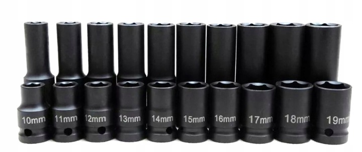 NASADKI UDAROWE DO KLUCZ PNEUMATYCZNY 1/2 10-19 20