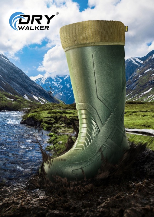 Kalosze Dry Walker Eva Ocieplane Na Śnieg i Błoto