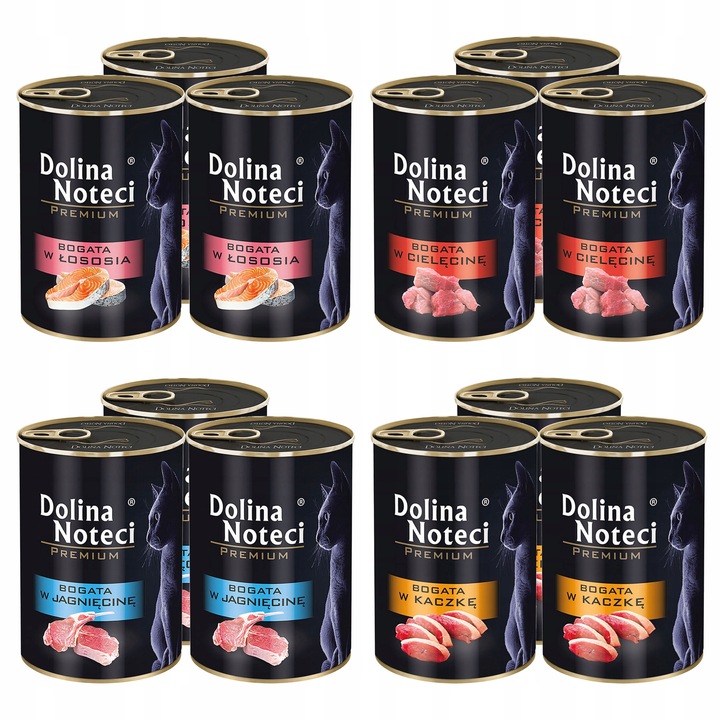 DOLINA NOTECI PREMIUM KOT mix smaków 12x 400g