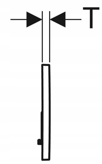 Przycisk spłukujący uruchamiający do WC Geberit Sigma przedni biały połysk