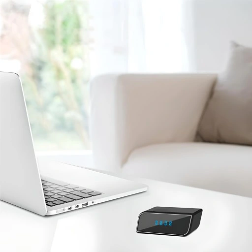 ZEGAR Z UKRYTA MINI KAMERA SZPIEGOWSKA WiFi BUDZIK