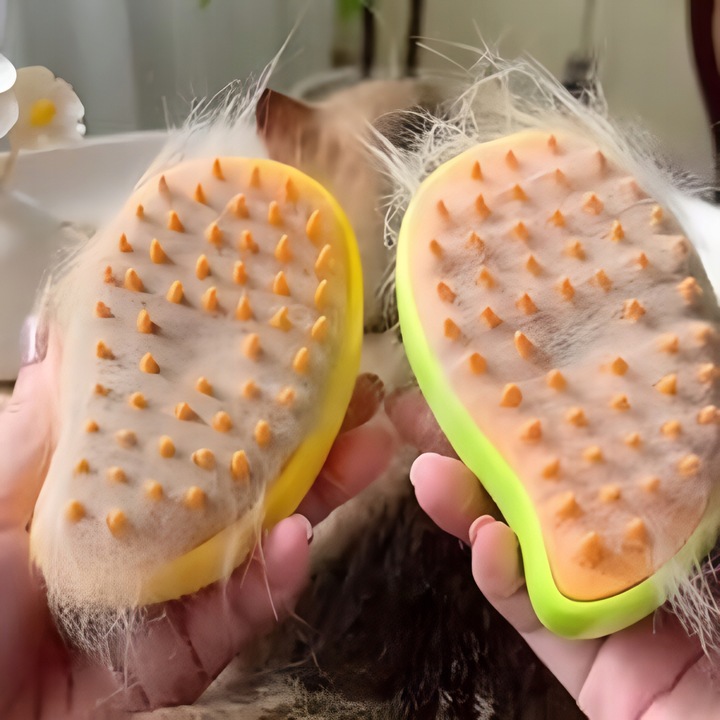 SZCZOTKA PAROWA DLA KOTA PSA ZWIERZĄT MASAŻER GRZEBIEŃ ELEKTRYCZNY SIERŚĆ