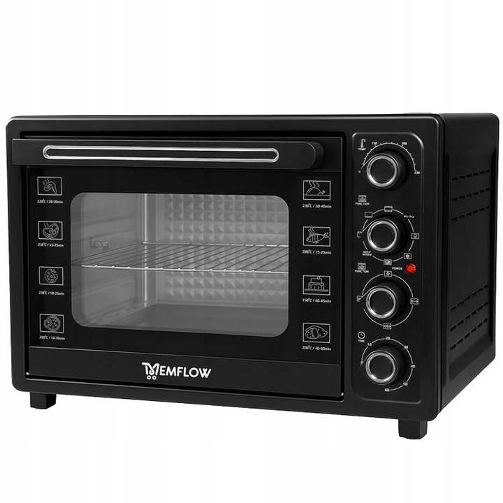 PIEKARNIK ELEKTRYCZNY Z TERMOOBIEGIEM SUSZARKA SPOŻYWCZA GRILL 45L