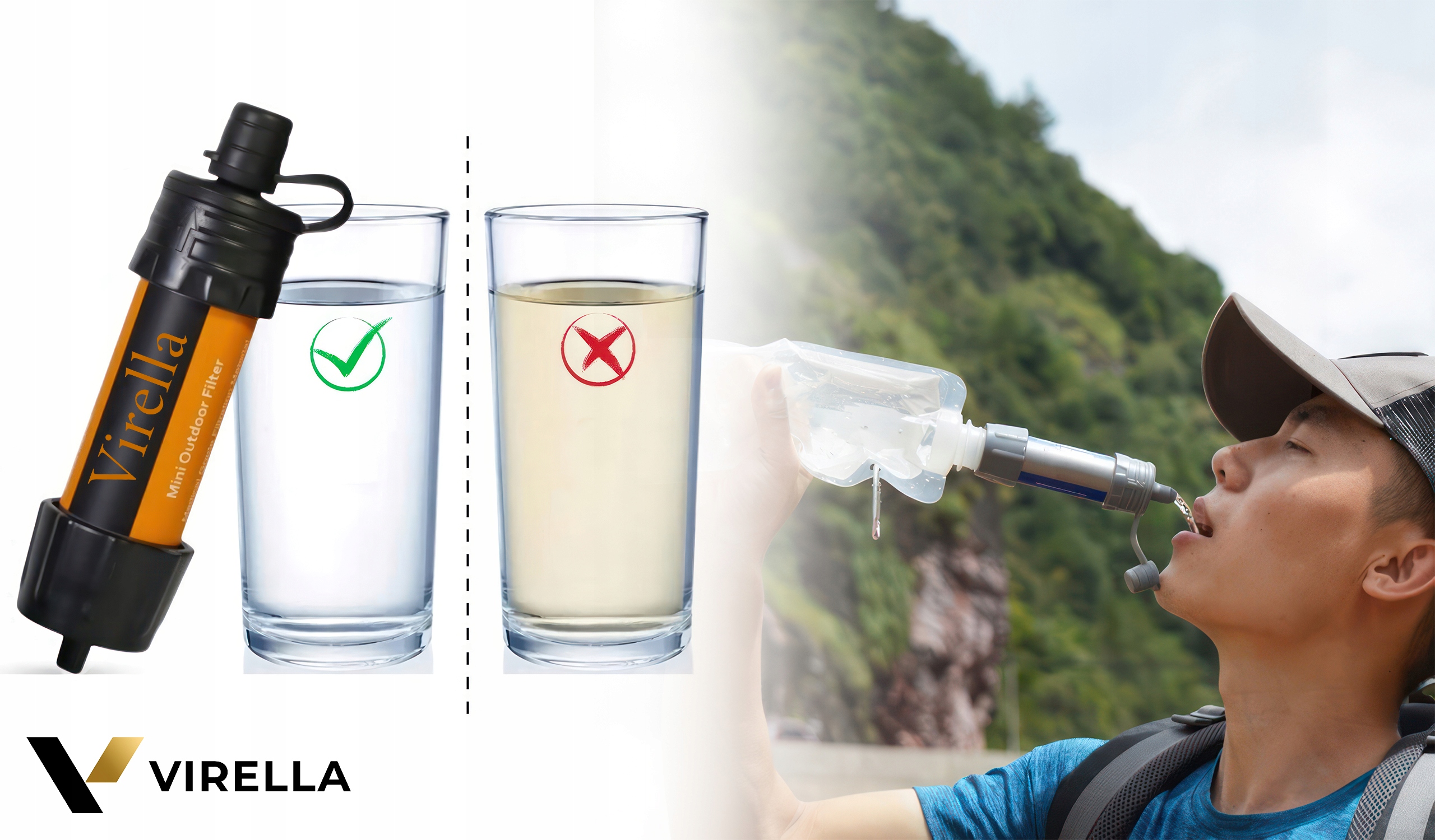 FILTR TURYSTYCZNY DO WODY DO UZDATNIANIA OCZYSZCZANIA FILTROWANIA SURVIVAL