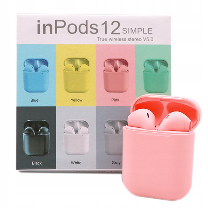 Słuchawki Bezprzewodowe +POWERBANK MIKROFON KOLORY