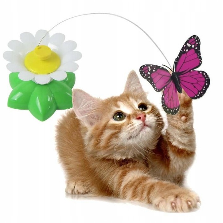 Zabawka dla kota MOTYLEK Ruchoma INTERAKTYWNA