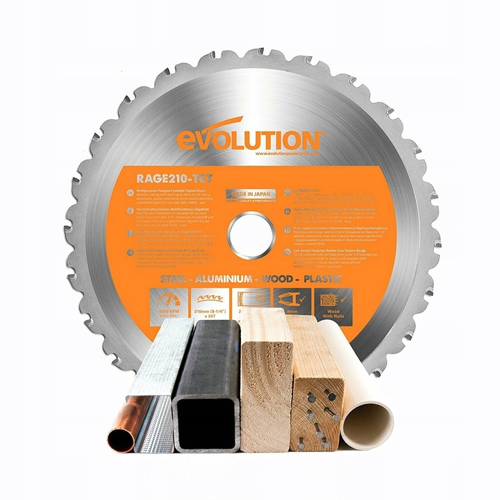 Wielozadaniowa Tarcza Premium Evolution R210 24TCT