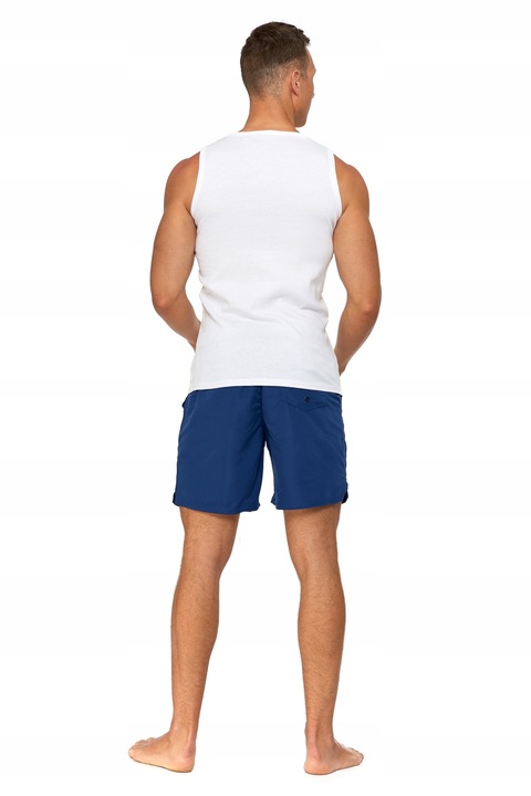 Gładkie PODKOSZULKI MĘSKIE 2 szt. Zestaw Podkoszulek Na Ramiączkach