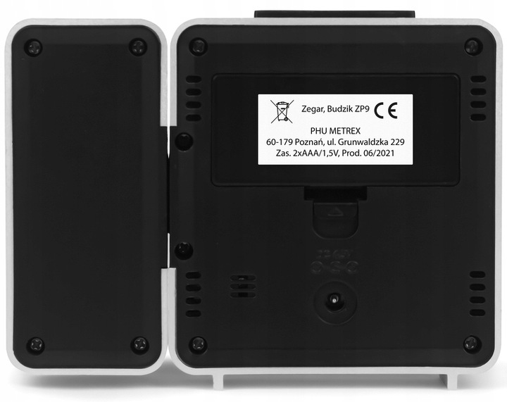 ZEGAR Z PROJEKTOREM TERMOMETR BUDZIK STACJA POGODY DCF