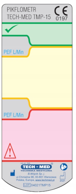 PIKFLOMETR dla dzieci i dorosłych MONITOROWANIE ASTMY TMP-15 TECH-MED