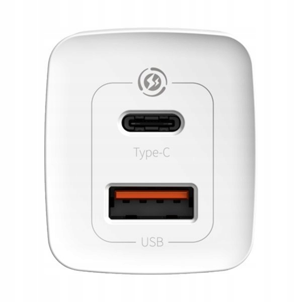 Ładowarka sieciowa Baseus GaN2 USB-A, USB-C PD, QC, zasilacz, kostka 65W