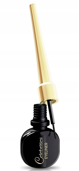 3 x EVELINE EYELINER CELEBRITY CZARNY Odporny na wilgoć Wzmacnia