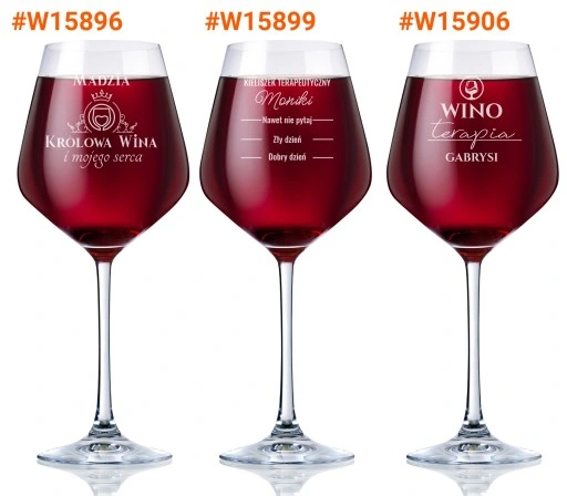 KIELISZEK do WINA KROSNO na urodziny 18-99 GRAWER