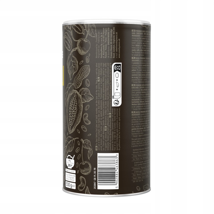 Musli Czekolada 500 g | bez cukru | 6 śniadań | One Day More