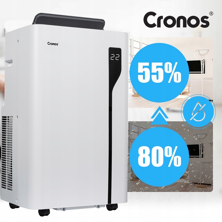 KLIMATYZATOR PRZENOŚNY POKOJOWY KLIMA MOBILNA KLIMATYZACJA WiFi 4,1kW 3w1