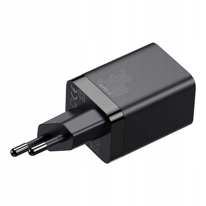 BASEUS SZYBKA ŁADOWARKA SIECIOWA DO TELEFONU 2X USB USB-C 30W PD AFC QC 3.0