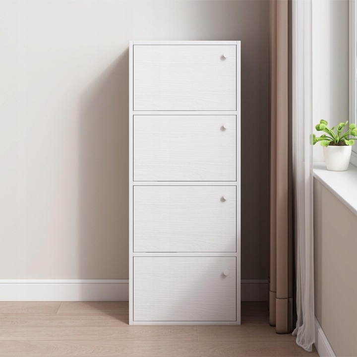 NOWOCZESNA POJEMNA KOMODA SZAFKA DUŻA BIAŁA SKANDYNAWSKI LOFT RETRO