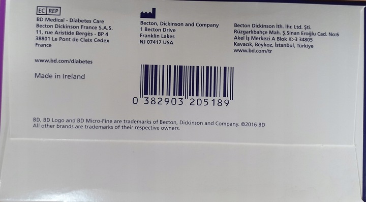 Igły do penów BD Micro-Fine 31G x 5mm