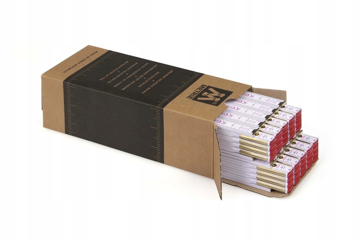 Miara składana drewniana 2 m biała METRIE Perfekt przeguby stalowe 10