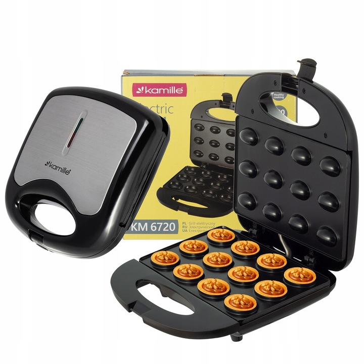 OPIEKACZ DO ORZESZKÓW SANDWICH ELEKTRYCZNY 12szt KAMILLE