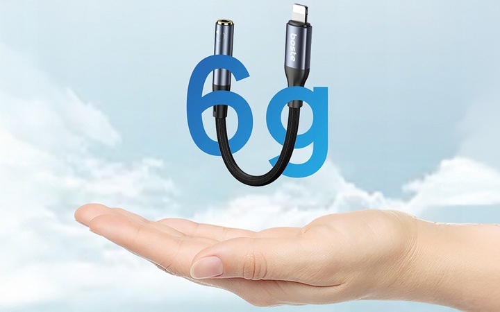 BOSTE KABEL ADAPTER PRZEJŚCIÓWKA AUDIO DO IPHONE LIGHTNING DO MINIJACK AUX