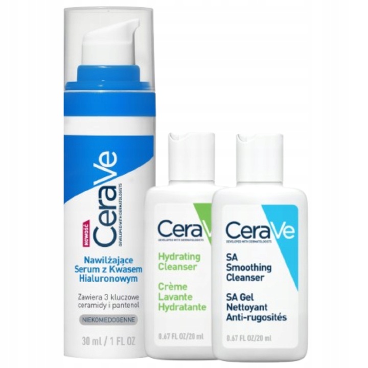 CeraVe Nawilżające Serum do Twarzy z Kwasem Hialuronowym 30ml + GRATIS