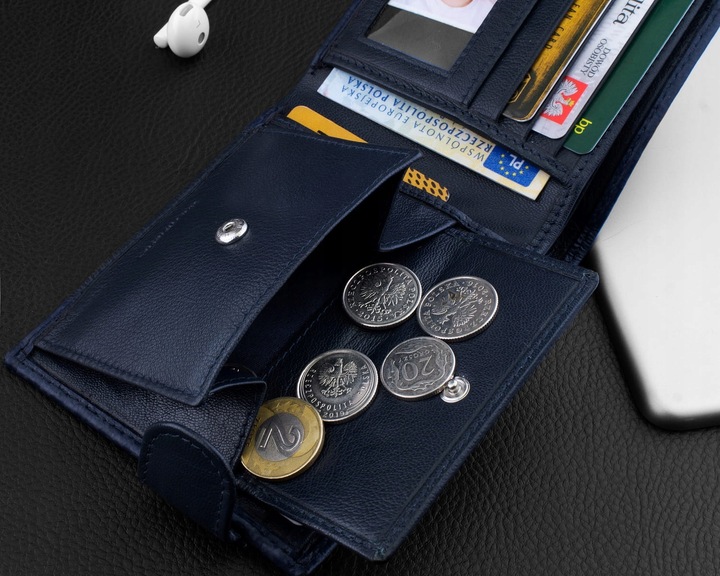 KOCHMANSKI skórzany portfel męski mały cieńki slim