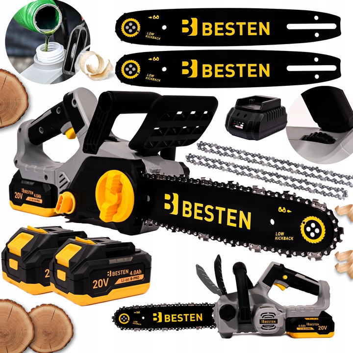 Piła Łańcuchowa Akumulatorowa Gałęziówka Pilarka 30Cm Bezszczotkowa