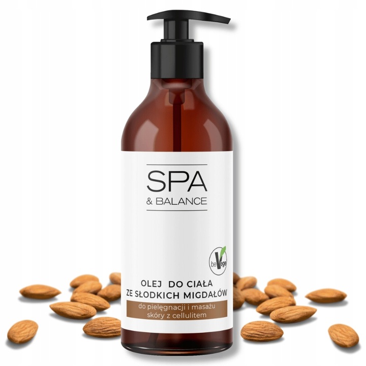 Olejek do masażu krocza olej ze słodkich migdałów z dozownikiem 500ml