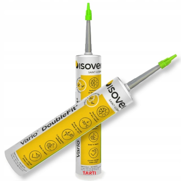 ISOVER Vario DoubleFit + KLEJ SILIKON DO FOLII PAROIZOLACYJNEJ 310ml