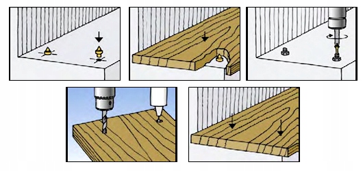 Kołek kołki do montażu schodów stopni trepów 100 sztuk +300 + 4 +