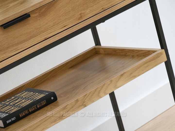 PONADCZASOWA KONSOLA DO PRZEDPOKOJU Z SZUFLADĄ I PÓŁKĄ NORA XL DĄB