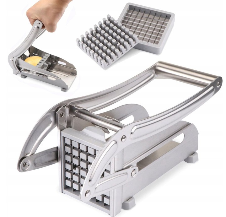 KRAJALNICA DO FRYTEK ZIEMNIAKÓW MASZYNKA SZATKOWNICA STAL NIERDZEWNA MOCNA