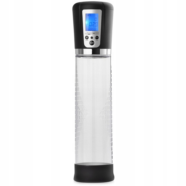 AUTOMATYCZNA POMPKA DO POWIEKSZANIA PENISA + SSANIE CZŁONKA - 4 FUNKCJE LCD