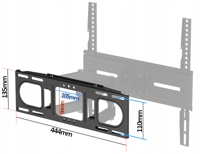 UCHWYT DO TELEWIZORA 32-70 CALI OBROTOWY REGULOWANY SOLIDNY