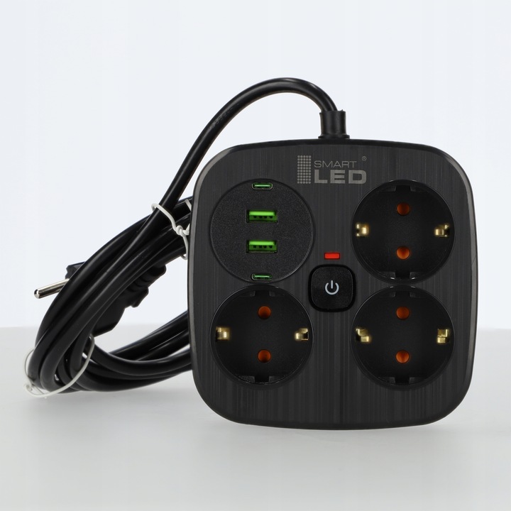 Przedłużacz Listwa Zasilająca Sieciowa 3 Gniazda 230V 3M 4x USB