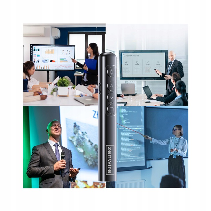 Wskaźnik Prezenter Laserowy Bezprzewodowy Pilot Laser USB do Prezentacji ZW