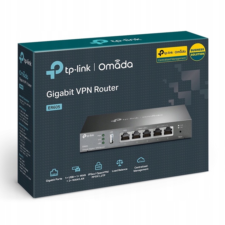 Router TP-LINK TL-ER605 Multi-WAN, VPN, Omada