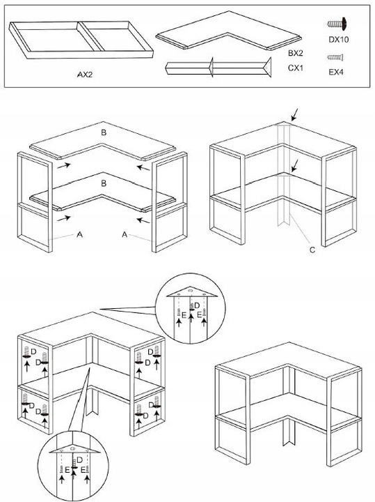 PÓŁKA KUCHENNA NAROŻNA PÓŁKA NA BLAT MDF NA PRZYPRAWY PÓŁECZKA