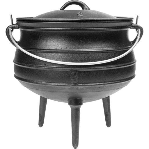 KOCIOŁEK Myśliwski 100% ŻELIWO GARNEK OGNISKO 7L