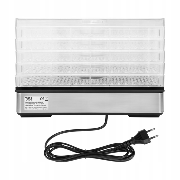 Suszarka do grzybów warzyw owoców 400W 5 sit wyświetlacz termoobieg