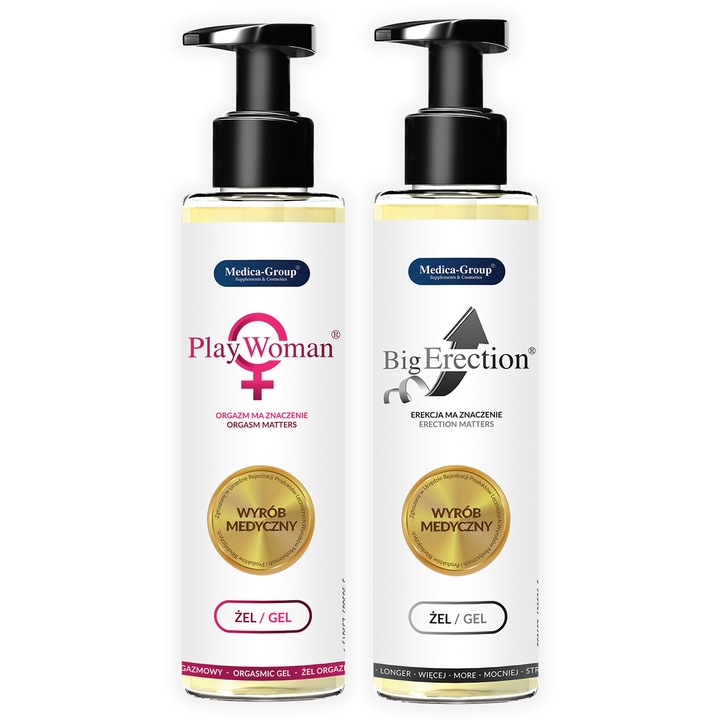 Zestaw dla Par Lubrykant Żel Orgazmowy Wzrost Libido Pobudzający 300 ml