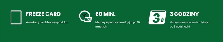 Karta aromatyzująca Freeze Card Menthol 50szt